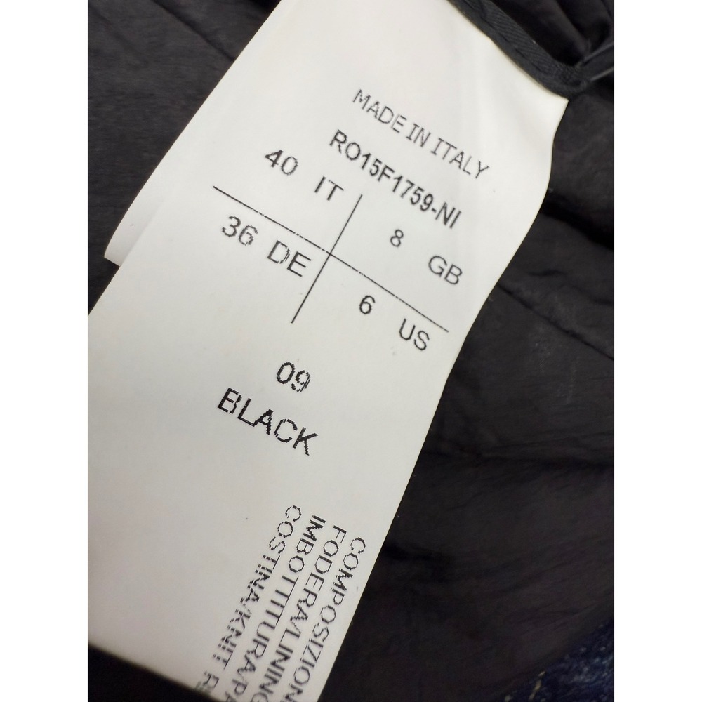 Rick Owens Women's Black Nylon Puffer Lakme Coat Jacket Size 40 Made in Italy - Picture 7 of 8